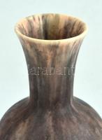 XX. sz. eleje: Zsolnay csurgatott mázas váza. Jelzett, hibátlan. m: 19 cm