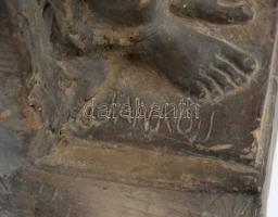 Jankó János (1909-1988): Akt. Kerámia szobor. Jelzett, apró hibákkal. 46 cm