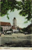1916 Nagyszeben, Hermannstadt, Sibiu; piac tér / Grosser Ring / market square (EK)