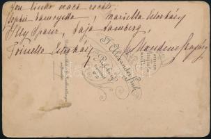 cca 1880 Főleg grófnőkből (Esterházy, Szapáry, Zamoyska) álló leánynevelő intézeti csoport Pozsonyba...