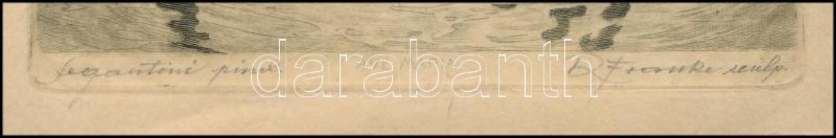 Giovanni Segantini (1858-1899) után metszette R. Franke (?-?): Ave Maria. Rézkarc, papír, utólagos (...