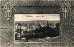 Késmárk, Kezmarok; Thököly vár. Feitzinger Ede No. 687. / castle. Art Nouveau frame (szakadás / tear)