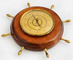 Hajókormány formájú barométer d: 22 cm