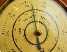 Hajókormány formájú barométer d: 22 cm