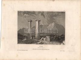 cca 1890 Közel-kelet: 12 db metszet / Near East: 12 engravings 25x19 cm