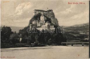 1909 Árvaváralja, Oravsky Podzámok; Árva vára, híd. Pietschmann Ferenc kiadása No. 2092. / Oravsky hrad / castle, bridge (fl)