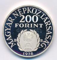 1976. 200Ft Ag "II. Rákóczi Ferenc" T:1 (eredetileg PP) felüleit karc Adamo EM48