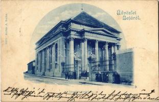 1903 Baja, Izraelita templom, zsinagóga. Kollár A. kiadása (EK)