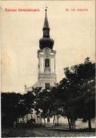 1912 Körösladány, Református templom. Czibulka Béla kiadása (vágott / cut)