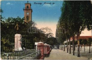 Karcag, Kossuth tér. Nagy Lajos és Társai Kertész és Simon kiadása (EK)