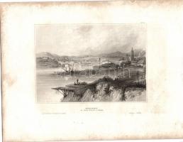 cca 1890 10 db vegyes külföldi metszet / 10 engravings from differnt countries (i.e: Portugal, Serbi...