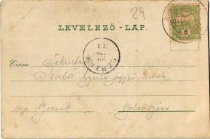 1904 Alsóhámor, Alsó-Hámor (Miskolc); látkép. Verő J. No. 6538. (vágott / cut)