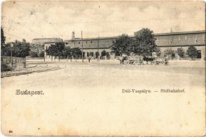 1909 Budapest I. Déli vaspálya, pályaudvar, vasútállomás (EM)