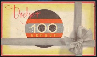 1930 Egyszáz Dreher bonbon, szórólap