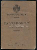 1902 Regno dItalia passaporto per LEstero / Italian passport / olasz útlevél