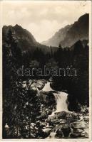 1933 Tátra, Vysoké Tatry; vízesés a Tarpataki völgyben / waterfall
