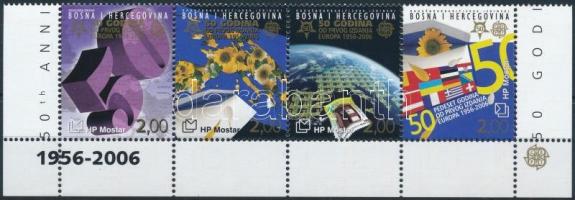 2006 50 éves az Europa CEPT bélyeg négyescsík Mi 166-169