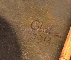 Glatz 1918 jelzéssel: Baráth ref. pap portréja. Olaj, vászon. Hátoldalán feliratozott és Magyar Nemz...