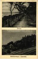 1932 Balatonvilágos, sétány, nyaralók, vasúti sín (EK)