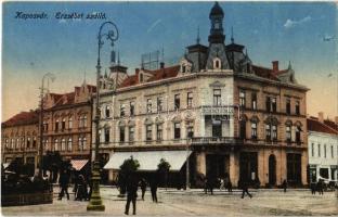 1918 Kaposvár, Erzsébet szálló, Földes Mór üzlete