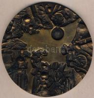 DN "23. sz. Állami Építőipari Vállalat" extrém nagyalakú Br kisplasztika R:2 Díszdobozban ...