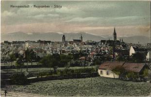 Nagyszeben, Hermannstadt, Sibiu; látkép. Georg Meyer kiadása / general view (EK)