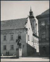 cca 1960 Székesfehérvár, utcakép, fotó, 18,5×15 cm