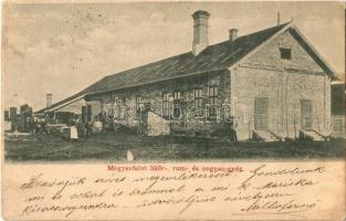 1900 Meggyesfalva, Mureseni (Marosvásárhely, Targu Mures); Likőr, rum és konyakgyár / liqueur, rum and cognac factory (fa)