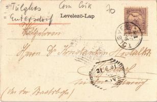 1904 Gyergyótölgyes, Tölgyes, Tulghes; utca, üzlet / street view, shop (EK)