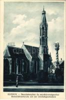 1932 Sopron, Bencés templom és Szentháromság szobor