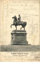 1920 Szeged, Rákóczi szobor, leleplezve 1912. október 29. Kertész János kiadása