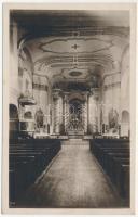 1940 Székelyudvarhely, Odorheiu Secuiesc; plébánia templom belső. Soha Aladár kiadása / church interior