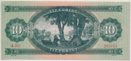 1949. 10Ft "A 001 265751" T:III szép papír Adamo F3