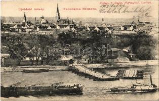 1903 Újvidék, Novi Sad, Neusatz; nyitott hajóhíd / open pontoon bridge (EK)