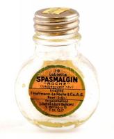 Spasmalgin gyógyszeres üvegcse, Basel, F. Hoffmann-La Roche, 4x2,5 cm