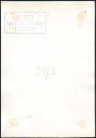 Réti Pál (1918-1989): Szobor, pecséttel jelzett fotó, 23,5×16,5 cm