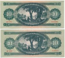 1957. 10Ft (2x) T:II,II- Adamo F4