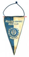 Tatabányai Bányász Sport Club, sport zászló, 20x11 cm