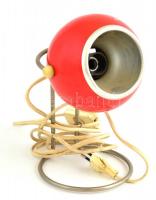 Retro ufo asztali lámpa, nem kipróbált, kopásokkal, m: 40 cm