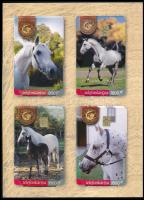 Lovak telefonkártya sorozat dísztokban, benne a 2000 pld-os ritkaság is