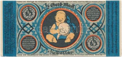 Németország / Weimar Köztársaság / Bielefeld 1923. 1/2GM papír szükségpénz T:II hajtatlan, de többsz...