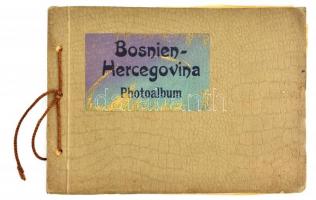 cca 1900 Bosznia-Hercegovina, fotóalbum, 15 képpel, 9×14 cm
