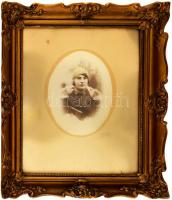 Blondel keret régi fotóval képméret 30x38 cm