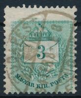 1881 3kr elfogazással (ex Lovász)