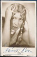 Németh Mária (1897-1967) opera-énekesnő dedikált fotója