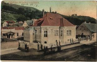 1908 Alsólendva, Lendva, Dolnja Lendava; Kir. közjegyző. Balkányi Ernő kiadása / street view, notary (r)