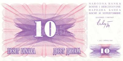 Bosznia-Hercegovina 1992. 10D, 25D, 50D, 100D, 500D, 1000D T:I