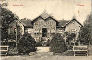 1907 Zombor, Sombor; Rittinger villa / villa