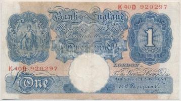 Nagy-Britannia 1940-1948. 1P. Szign.: Peppiatt T:III Great Britain 1940-1948. 1 Pound. Sign.: Peppiatt C:F Krause 367