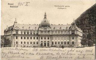 1905 Brassó, Kronstadt, Brasov; Törvényszéki palota. Kovács Miklós és Társa kiadása / Justizpalais / Palace of Justice (EK)